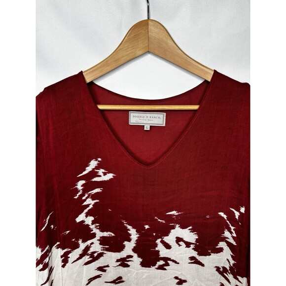 Double D Ranch Dress Large  Pinto Paint Wild Horse Western  Cowgirl - Picture 2 of 7